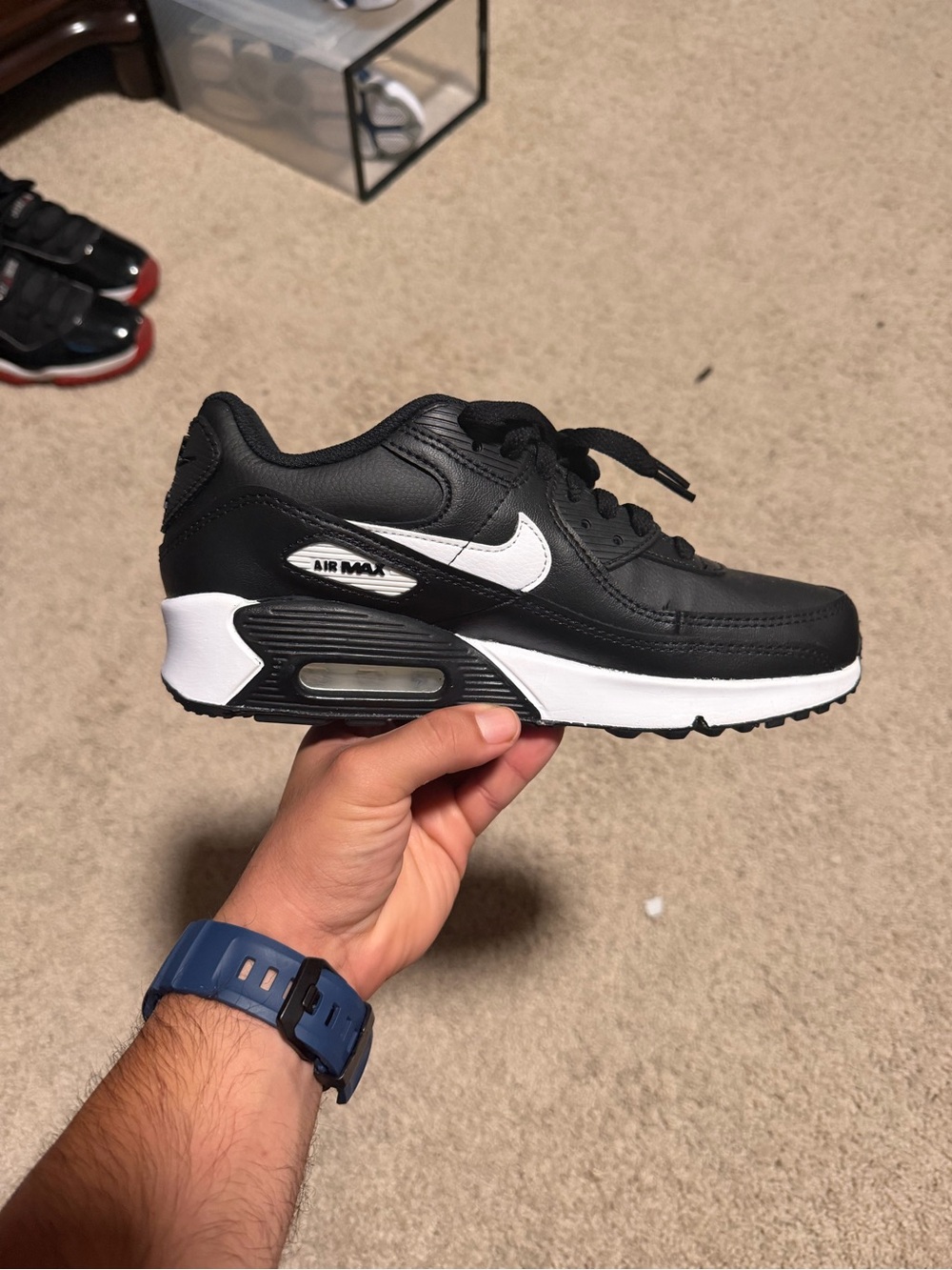 Nike Air Max Kids' Black/White Casual Sneakers